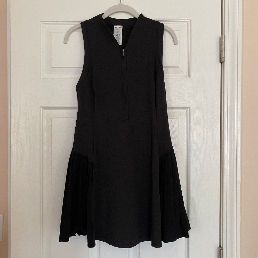 Athleta Advantage Tennis Dress Black Size Small
